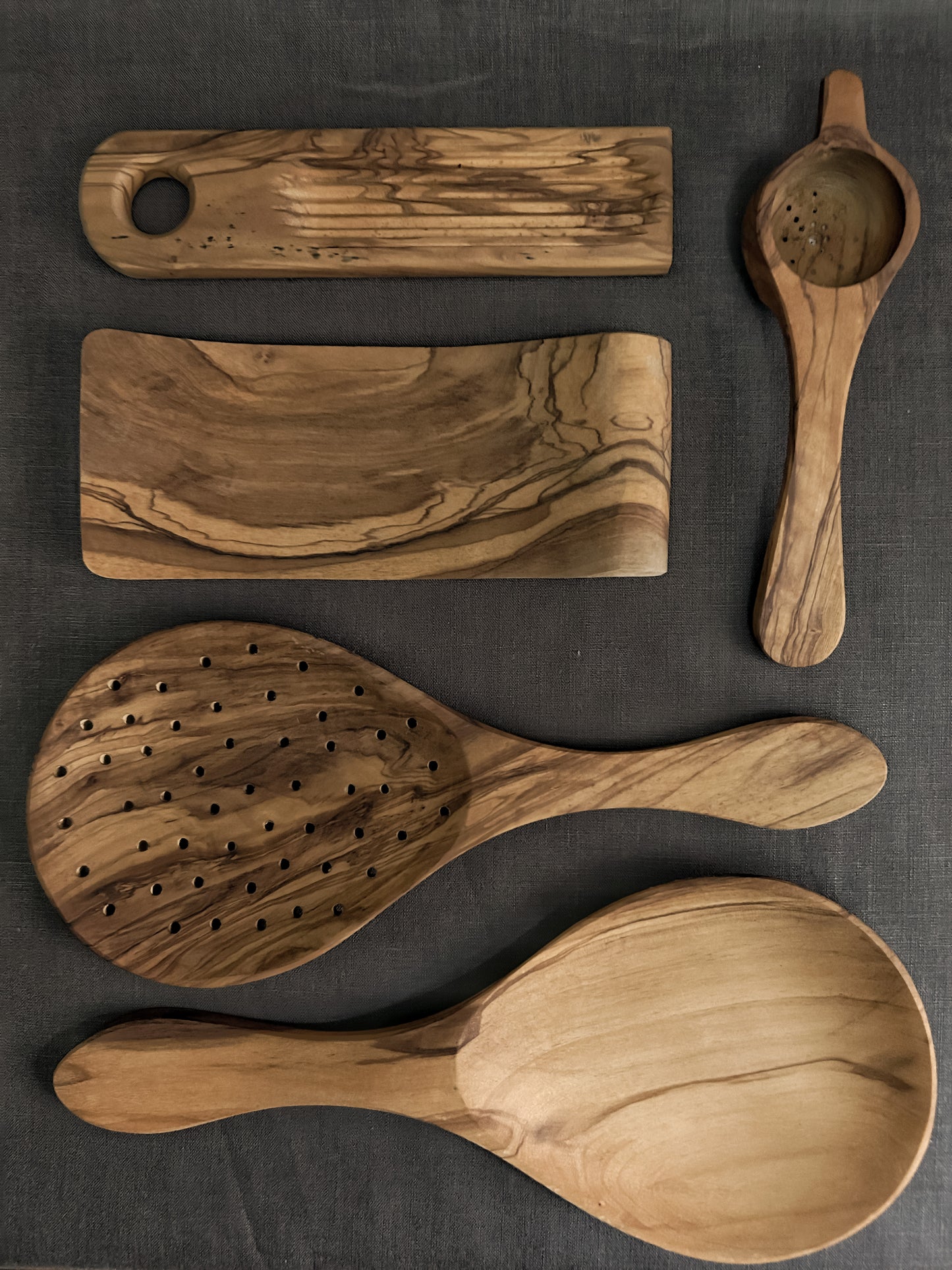 Set cucharas grandes madera olivo. Último set!