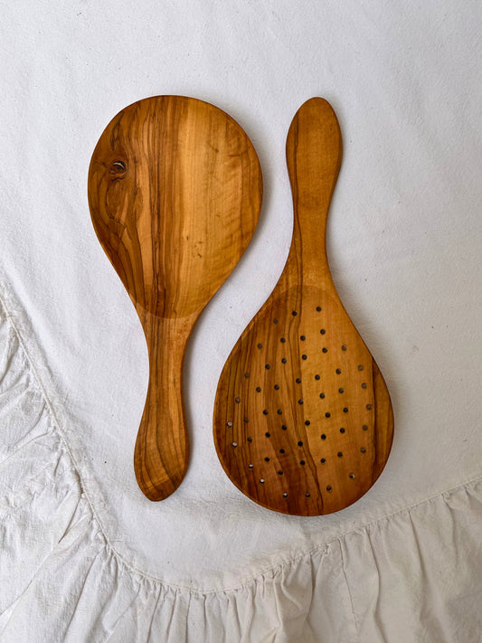 Set cucharas grandes madera olivo. Último set!